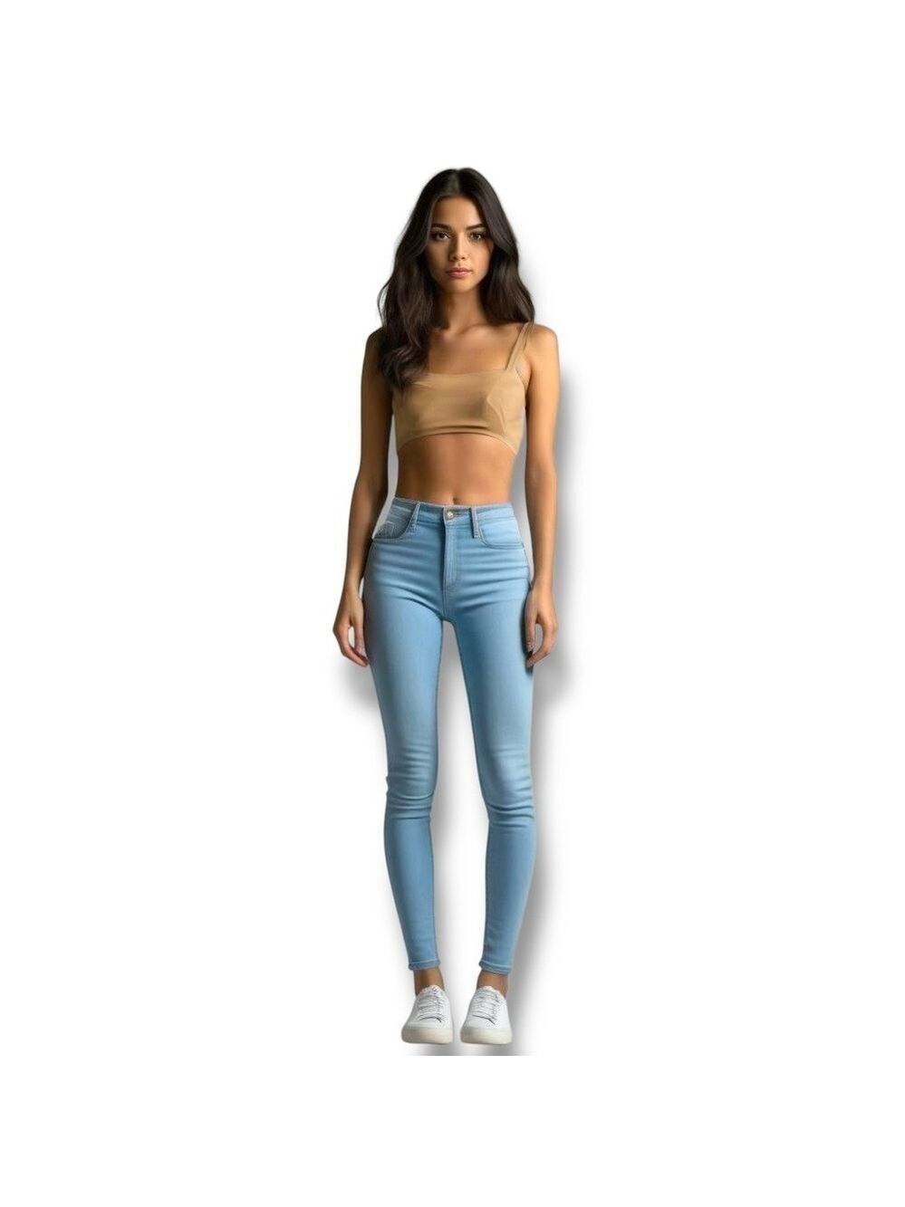 Free People. Straight Leg Blue Skinny Jeans Lightwash Sz 25